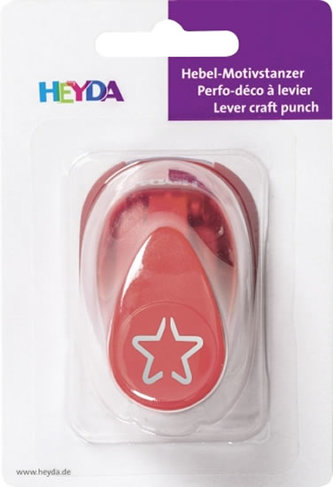 HEYDA ozdobná děrovačka 3D velikost S - hvězda 1,7 cm