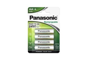 PANASONIC Nabíjecí baterie EVOLTA (Ready to Use - pro Náročné podmínky) HHR-3XXE/4BC 2450mAh AA 1,2V (Blistr 4ks)