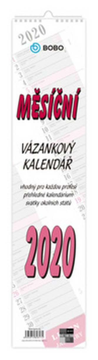 Nástěnný vázankový kalendář - nástěnný kalendář 2020