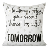 Polštář TESA - B bílá/stříbrná/černá 40x40cm  Mybesthome