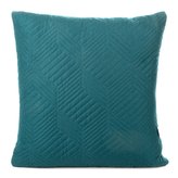 Polštář ULRIKA tmavě tyrkysová 40x40 cm Mybesthome