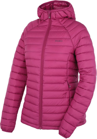 Dámská péřová bunda Dreeser L dk. magenta - L