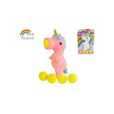 Unicorn střílecí jednorožec 16cm s pěti míčky 2barvy