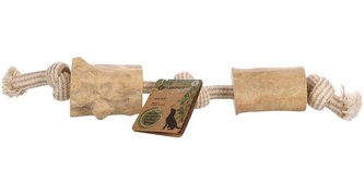 Tahací lano a dřevěné kostky kávovníku Flamingo-L