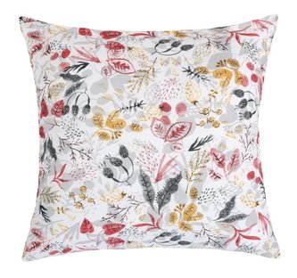 Povláček LADA - podzim - žlutá, šedá, červená - 40x40 cm