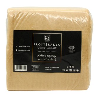 HOME ELEMENTS Prostěradlo 90*200, zlatá