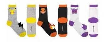 SADA 3 KS PONOŽKY POKÉMON - velikost 31-34