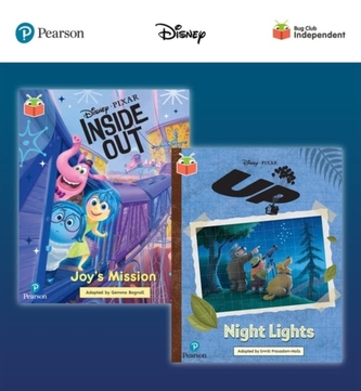 Pearson Bug Club Disney Year 2 Pack F, including White and Lime book band readers; Inside Out: Joy's Mission, Up! Night