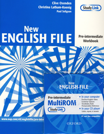 New English file preintermediate Workbook + CD ROM pack