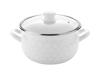 HRNEC SMALTOVANÝ PYZA S POKLIČKOU 20CM 4,2L DIAMOND