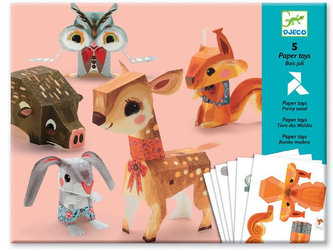 Djeco Origami skládačka Lesní zvířátka