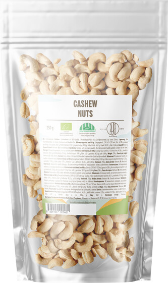 BrainMax Pure Kešu ořechy BIO, 250 g