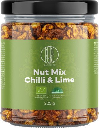BrainMax Pure Nut Mix - Chilli & Lime, BIO, 225 g