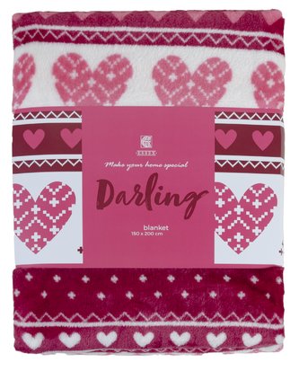 Deka z mikrovlákna DARLING I. růžová 150x200 cm Essex