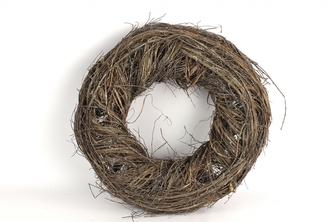 Proutěný věnec Damon natur 40 cm hnědý