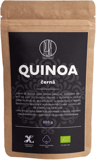 BrainMax Pure Quinoa BIO, černá, 250 g