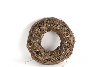 Proutěný věnec Damon natur 34 cm hnědý