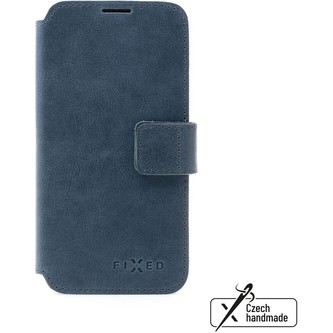 FIXED ProFit kožené pouzdro Apple iPhone 14 Plus modré