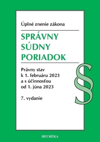 Správny súdny poriadok. Úzz, 7. vydanie, 2/2023