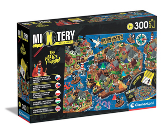 MYSTERY PUZZLE 300 dílků - Velký pirátský poklad