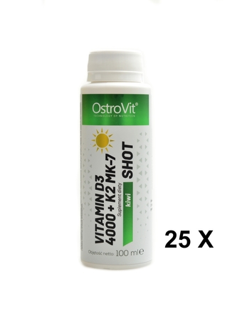 Ostrovit - Vitamin D3 4000 IU + K2 MK-7 shot 25 x 100 ml