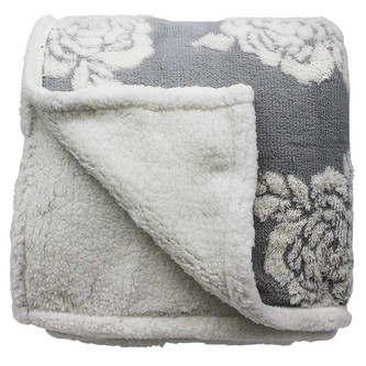 HOME ELEMENTS Beránková deka s jacquard vzorem 150 x 200 cm, 480 GSM