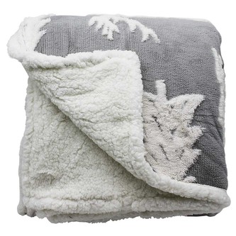 HOME ELEMENTS Beránková deka s jacquard vzorem 150 x 200 cm, 480 GSM