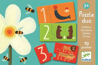 Djeco Duo puzzle čísla
