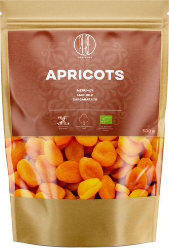 BrainMax Pure Meruňky sušené BIO, 500 g