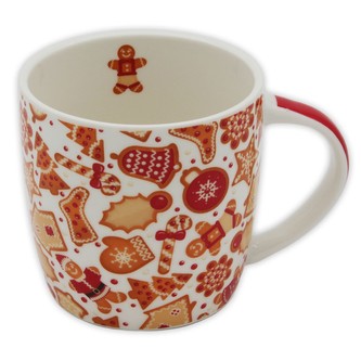 HOME ELEMENTS Hrnek 300 ml, Vánoční perníčci