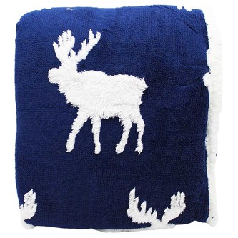 HOME ELEMENTS Beránková deka s jacquard vzorem 150 x 200 cm, 480 GSM