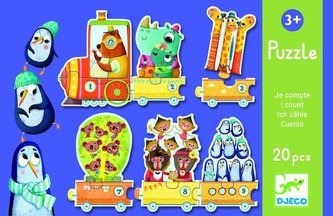 Djeco Trio Puzzle Kolik nás je?