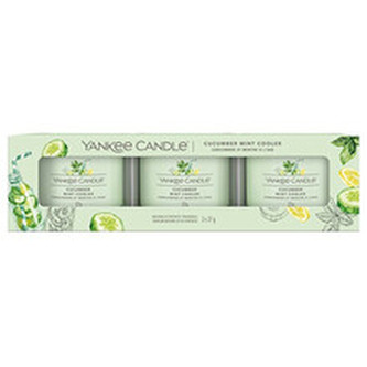Yankee Candle Sada votivních svíček ve skle Cucumber Mint Cooler 3 x 37 g unisex