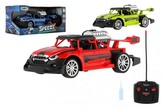 Auto RC buggy vypouštějící páru plast 20cm 40MHz na baterie se světlem 3 barvy v krabici 25x12x12cm