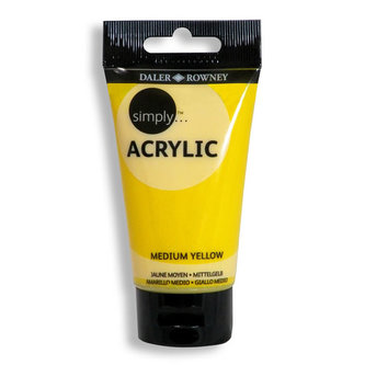 Daler - Rowney SIMPLY akrylová barva - Medium Yellow 250ml