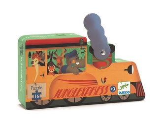 Djeco Puzzle v krabičce Lokomotiva