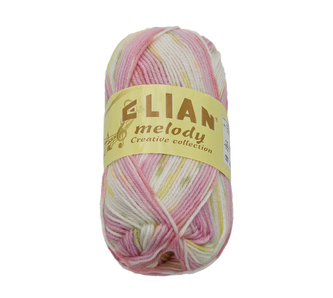 Příze MELODY - růžová - samovzorovací - 50g / 150 m