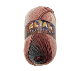 Příze SOFT WOOL - růžová, šedá - 100g / 134 m
