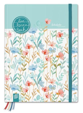 Mein Lehrerplaner A5+  Blumenwiese  Lehrerkalender für das Schuljahr 2023/2024