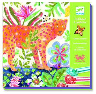 Djeco Pískování třpytivá tropická zvířátka