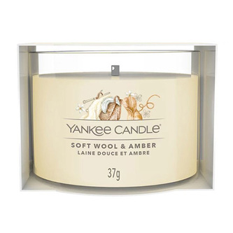 Yankee Candle Votivní svíčka ve skle Soft Wool & Amber 37 g unisex