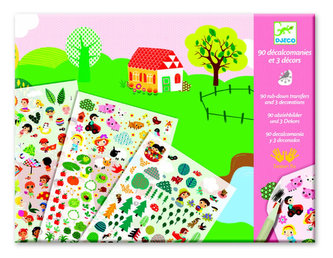 Djeco Sada s protlačovacími obrázky Krajiny