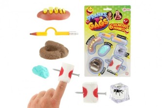 Sada žertovné předměty 6ks na kartě karneval