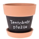 Keramický obal na květináč s podtáckem, 0/12