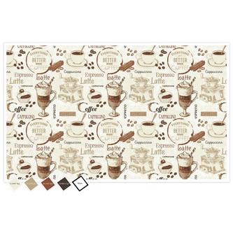 HOME ELEMENTS Sada 3 utěrek 50*70 cm, Laté