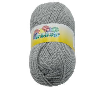 Příze WENDY - světle šedá - 100g / 190 m