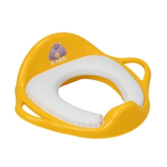 Dětské sedátko na WC měkké MONSTERS žluté