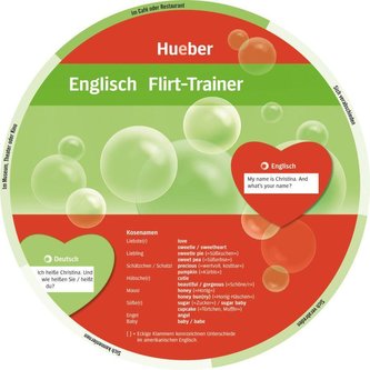 Wheel. Englisch Flirt-Trainer. Sprachdrehscheibe