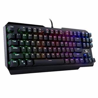 Redragon Usas, Klávesnice US, herní, podsvícená typ drátová (USB), černá, mechanická, pozlacený konektor
