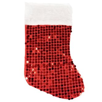 PUNČOCHA VÁNOČNÍ S FLITRY 37 CM